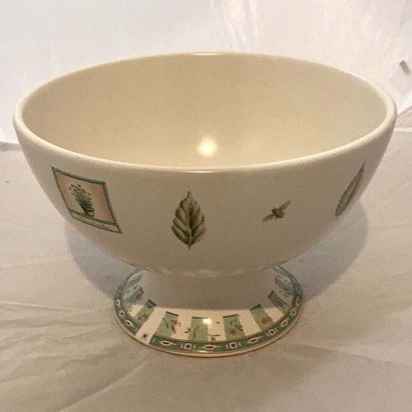 Pfaltzgraff Naturewood Large PedestalBowl RARE